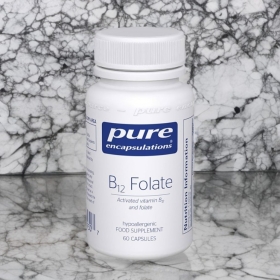 Pure Encapsulations Activated B12 And Folate, 60 Capsules EXP 12/25