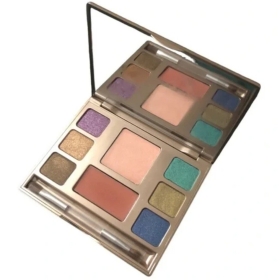 DuWop Eye Shadow Palette - Gorgeous Peacock With Double Glow And Cheek Venom
