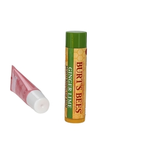 Lanolips/Burt's Bees BUNDLE-101 Ointment Strawberry-3g Plus Ginger Lime Lip Balm