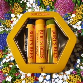 Burt's Bees Lip Trio Balm Tin- Breswax, Vanila Bean, Hеmр, 3 pcs