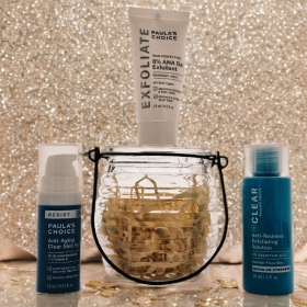 Paula's Choice Pamper Gift Set In A Glass JAR, 3 PCS