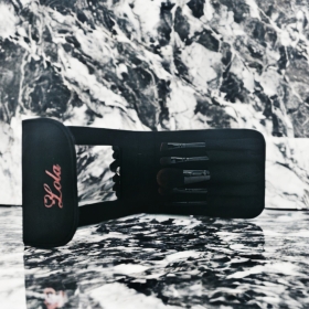 Deluxe Travel Professional Brush Set With Mirror - Lola Cosmetics, 5 PCS