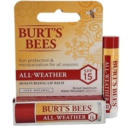 Burt's Bees 100% Natural Moisturising Lip Balm - All Weather With SPF 15