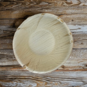 Palm Leaf Bowl Round Q155mm Deep - 50 pcs For Any Occassion, 100% Biodegradable