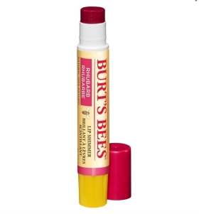 Burt's Bees Lip Shimmer - Rhubarb, 100% Natural 