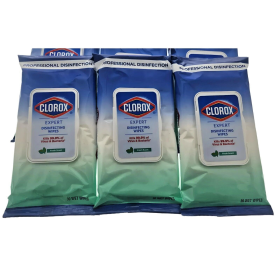 Bundle - 10 packs X 30 Wipes or 300 pcs Clorox Disinfecting Antibacterial Wipes