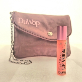 DuWop Lip Venom-Lip Plumping Balm With Pink Ribbon Purse Against Breast Cancer